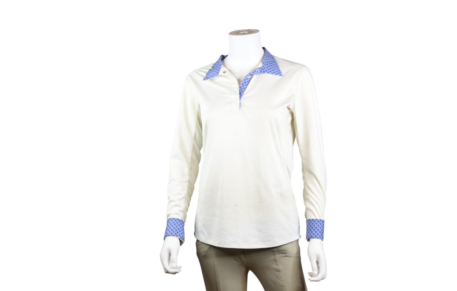 White Essex Classic Coolmax Show Shirt M