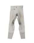 White Elation Red Label Full Seat Breeches 28R